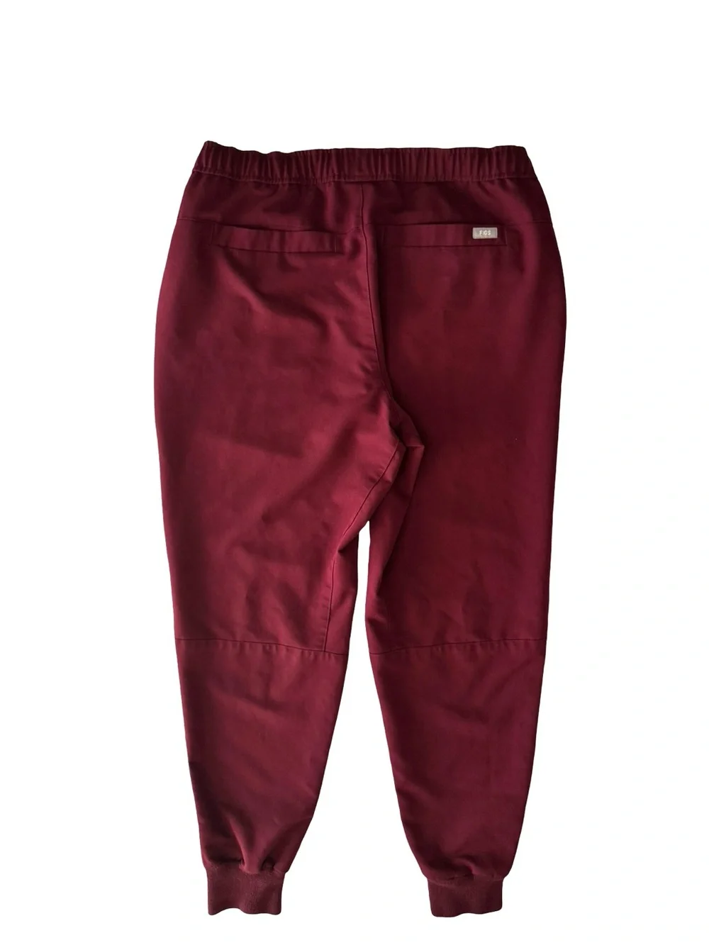 FIGS Men's Technical Collection Jogger Scrub Pants Burgundy Medium Short M/S